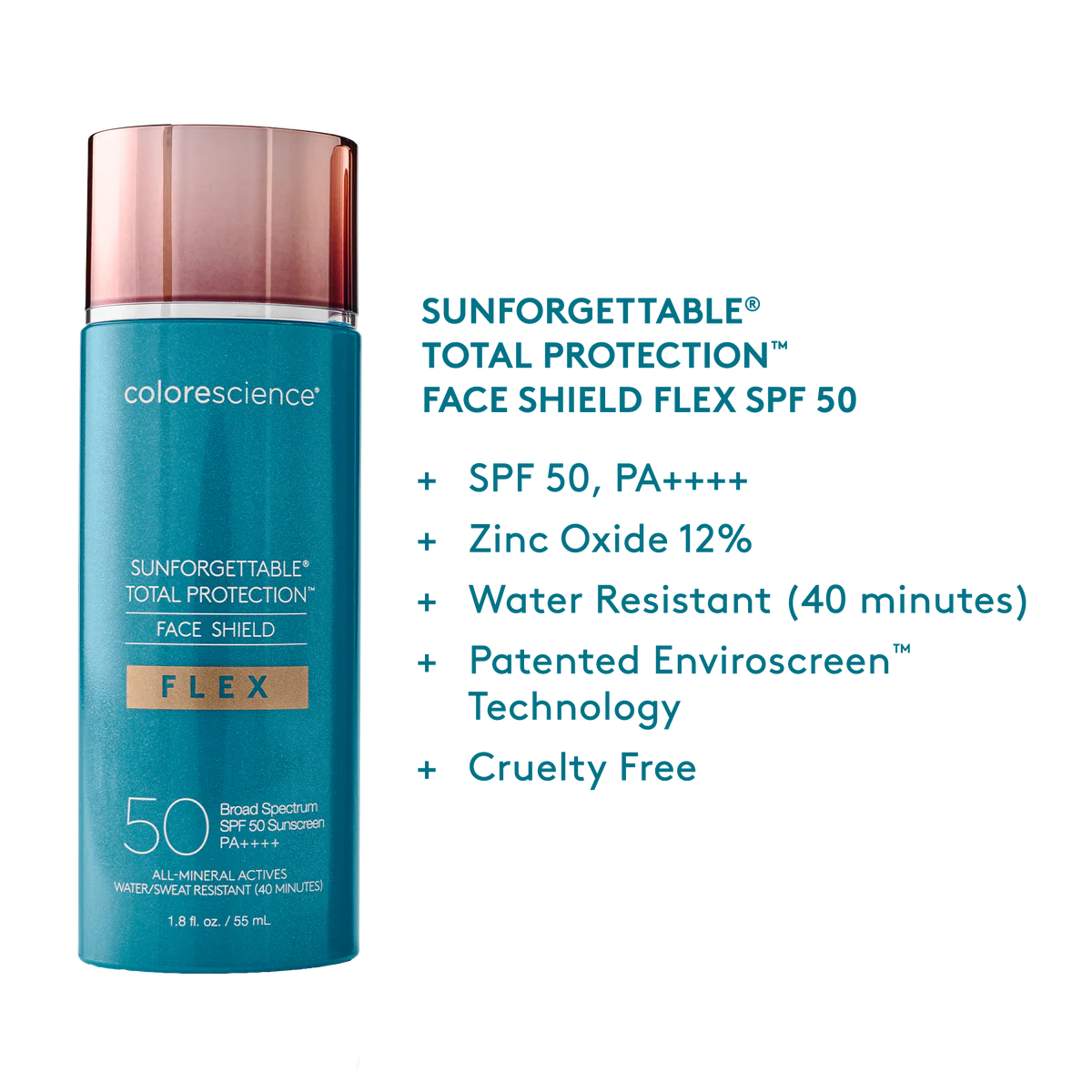 Sunforgettable® Total Protection® Face Shield Flex SPF 50 (shade light)